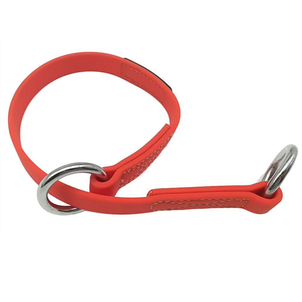 Adjustable Martingale Flat Blue Waterproof PVC Nylon Dog Slip Collar for Medium Dogs Buy dog