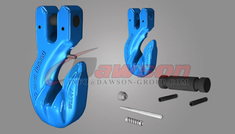 G100 Special Clevis Grab Hook with Safety Pin, Grade 100 Forged Clevis Grab Hook for Chains - China Supplier - Dawson Group Ltd.
