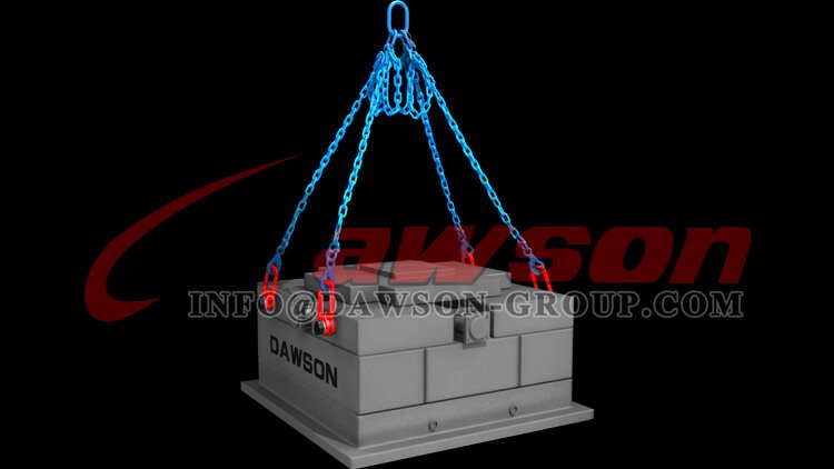 Application of G100 Master Link Assembly + G100 Eye Grab Hook with Clevis Attachment × 4 Dawson Group Ltd. - China Factory