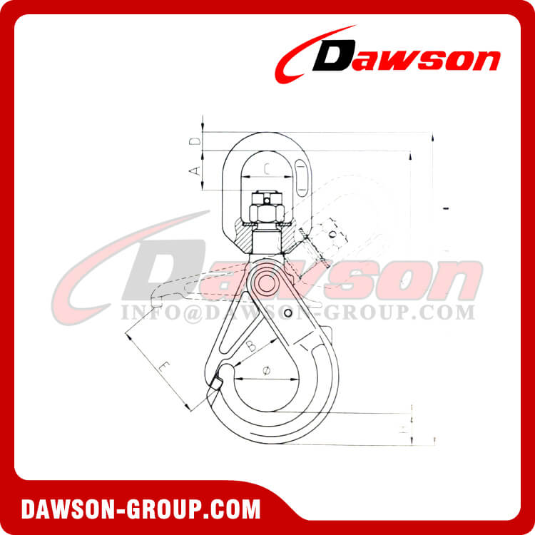 DS1018 G100 Special Swivel Self-locking Hook - Dawson Group Ltd. - China Manufacturer, Factory