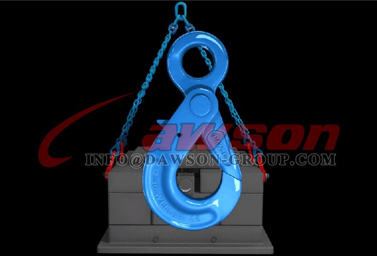 Application of G100 Eye Self-Locking Hook, Forged Steel Eye Hook for Grade 100 Chains - Dawson Group Ltd. - China Manufacturer Supplier