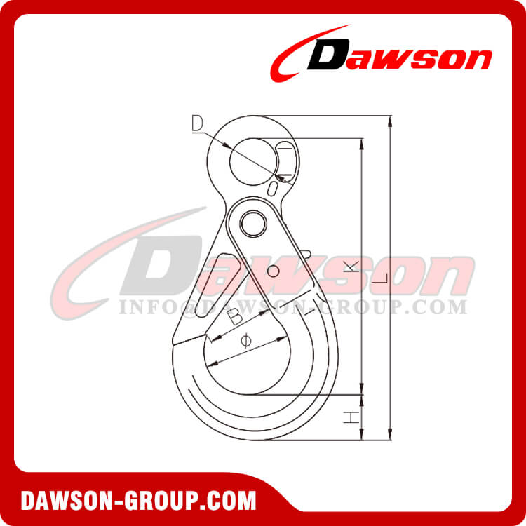 DS336 G80 Eye Self-locking Hook for EN818-2 Chain - Dawson Group Ltd. - China Manufacturer, Supplier