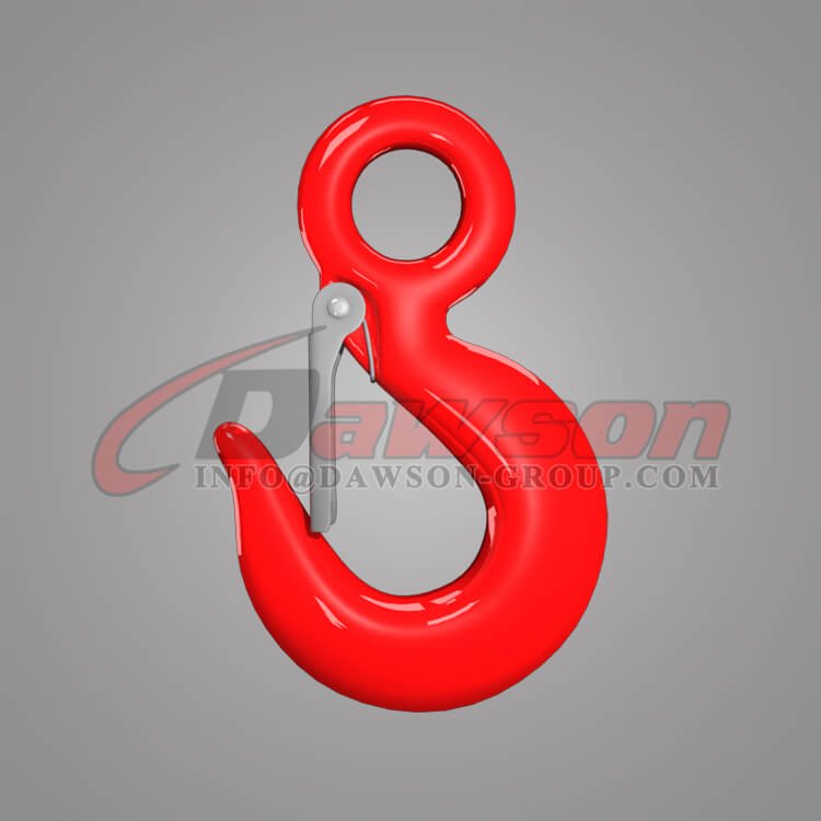 Grade 80 Eye Sling Hook with Latch, G80 Alloy Steel Eye Sling Hook for Chain Slings - Dawson Group Ltd. - China Manufacturer