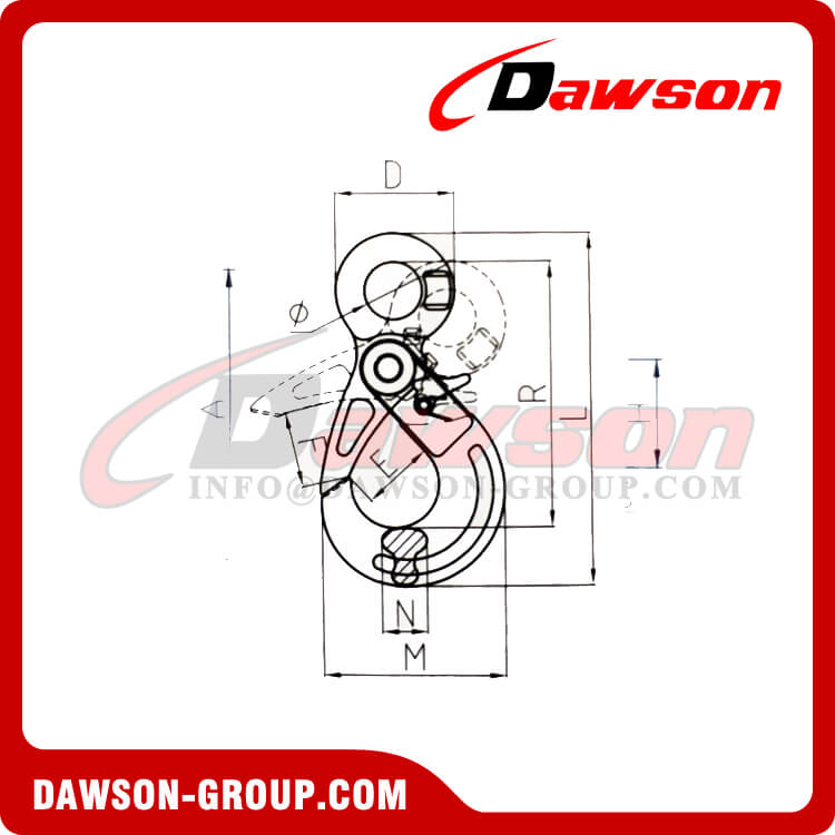 DS1005 G100 Eye Self-Lokcing Hook - Dawson Group Ltd. - China Manufacturer, Supplier, Factory
