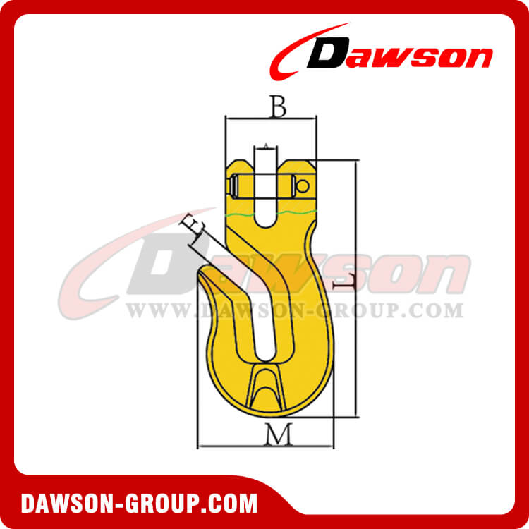 DS142 DEEP THROAT CLEVIS GRAB HOOK DAWSON-GROUP LTD. - CHINA MANUFACTURER, SUPPLIER