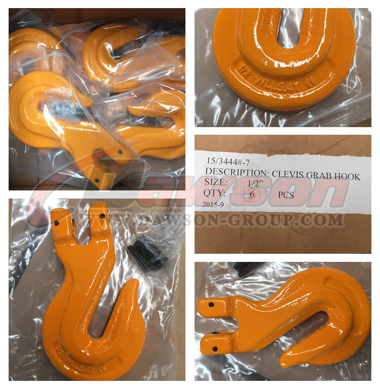DS086 G80 Clevis Grab Hook, Forged Clevis Angle Regulator Hook - Dawson Group Ltd. - China Manufacturer, Supplier, Factory