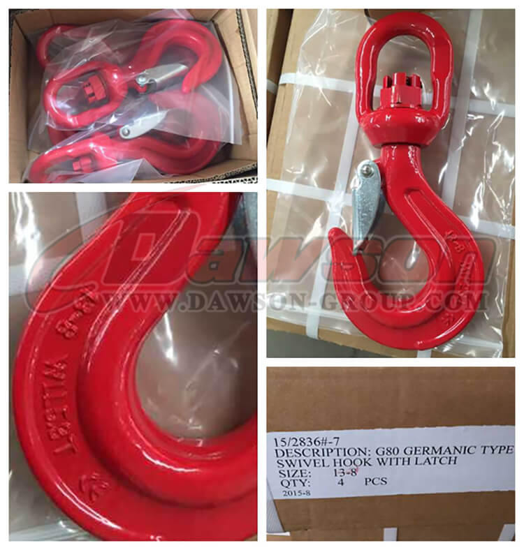 G80 Germanic Type Swivel Hook with Latch - Dawson Group Ltd. - China Manufacturer, Supplier, Factory