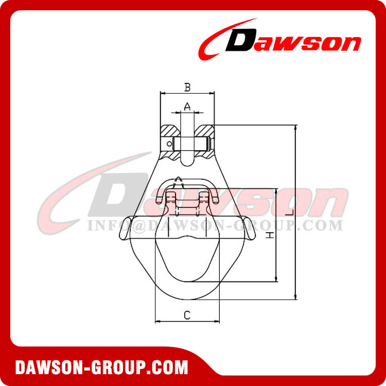 DS1066 G100 Clevis Master Link with Latch Bolt for Container Lifting - Dawson Group Ltd. - China Manufacturer, Supplier