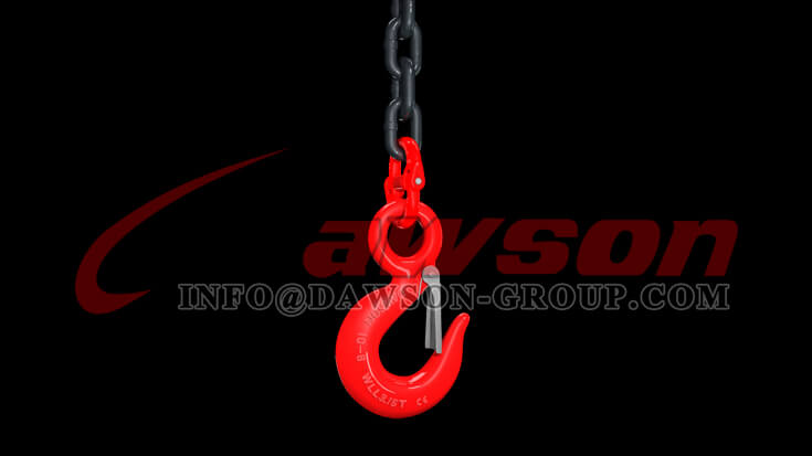 Application of G80 Eye Sling Hook with Latch for Crane Lifting Chain Slings - Dawson Group Ltd. - China Manufacturer