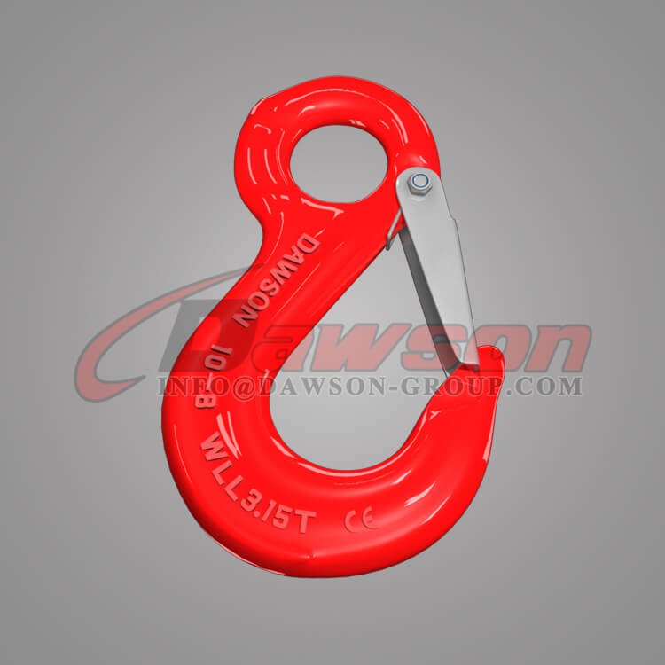 G80 Forged Steel Eye Sling Hook with Cast Latch for Crane Lifting Chain Slings - Dawson Group Ltd. - China Factoty