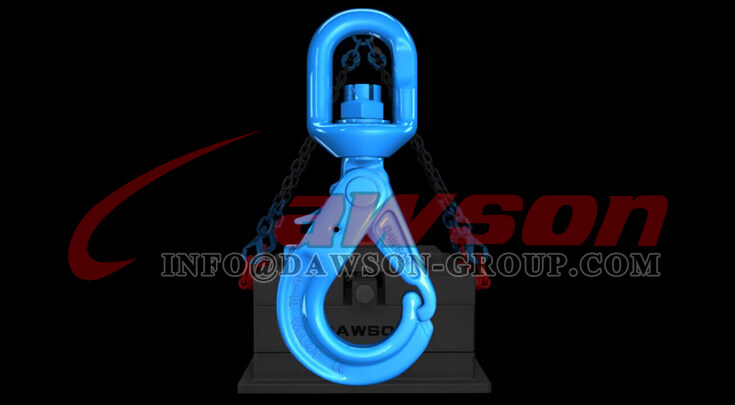 Application of Dawson Grade 100 Special Swivel Self-locking Hook with Grip Latch for Chain Slings - China Supplier
