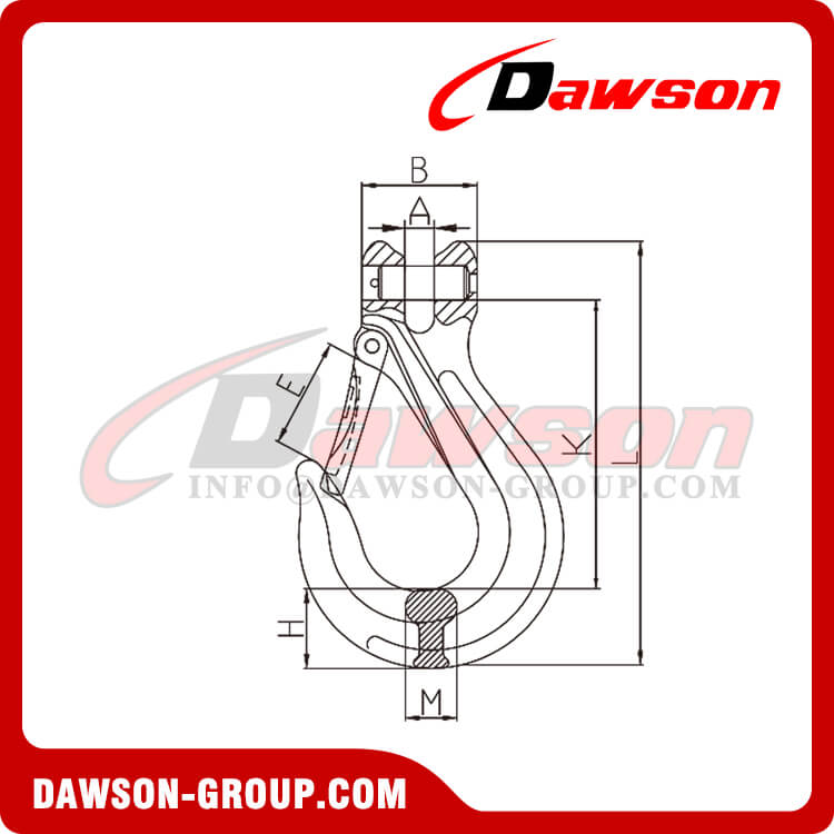DS104 G80 Clevis Slip Hook for G80 Crane Lifting Chain - Dawson Group Ltd. - China Manufacturer, Supplier