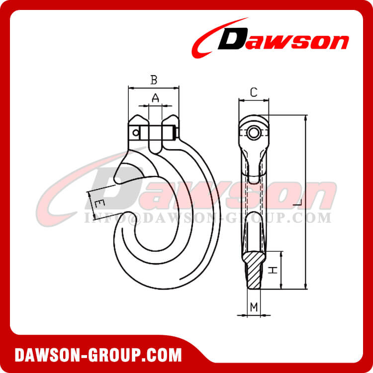 DS1071 G100 Clevis C Type Hook - Dawson Group Ltd. - China Manufacturer, Factory
