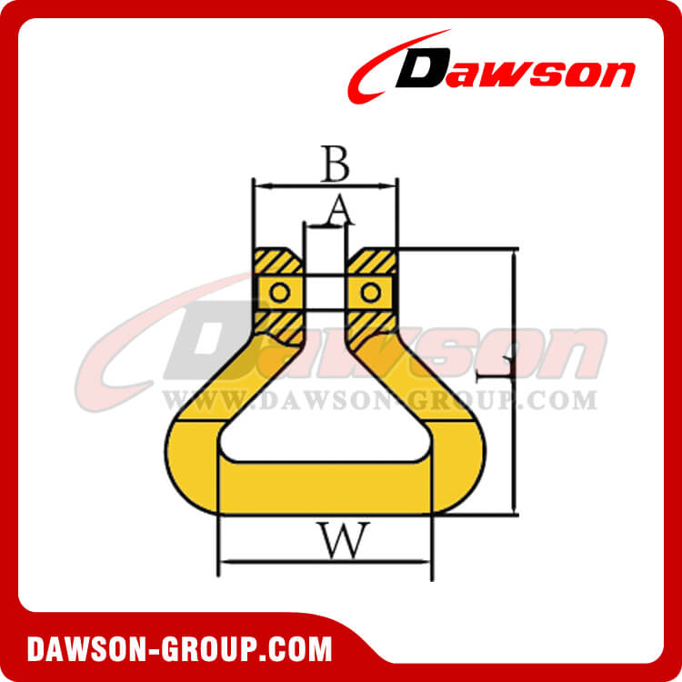 DS235 G80 CLEVIS LINK FOR WEB SLING - DAWSON GROUP LTD. - CHINA MANUFACTURER, SUPPLIER, FACTORY