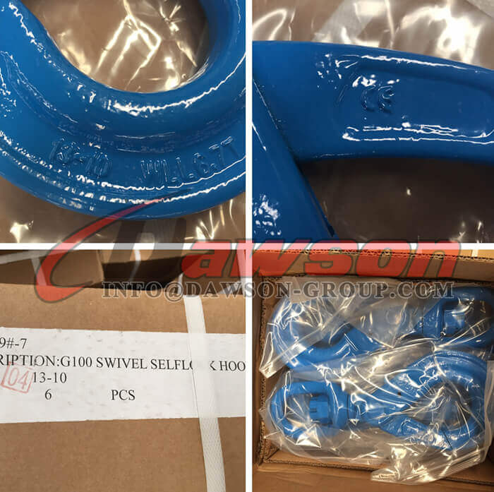 DS-1007 G100 Swivel Selflocking Hook Grade 100 Self-Locking Safety Hook - Dawson Group Ltd. - China Manfuacturer Supplier