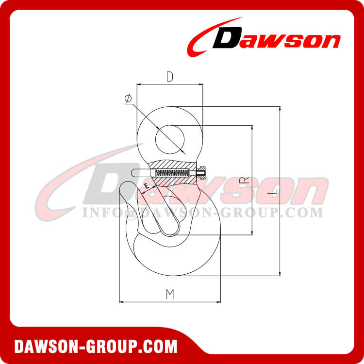 DS549 G80 Special Type Crook Hook With Safety Pin - Dawson Group Ltd. - China Manufacturer, Supplier