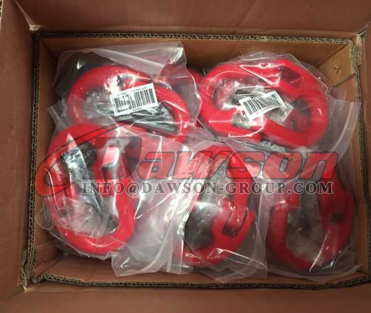 Package of A-337 Grade 80 US Type Forged Steel Connecting Link for Lifting Chain Slings, Hammer Lock Connector Link - Dawson Group Ltd. - China Manufacturer