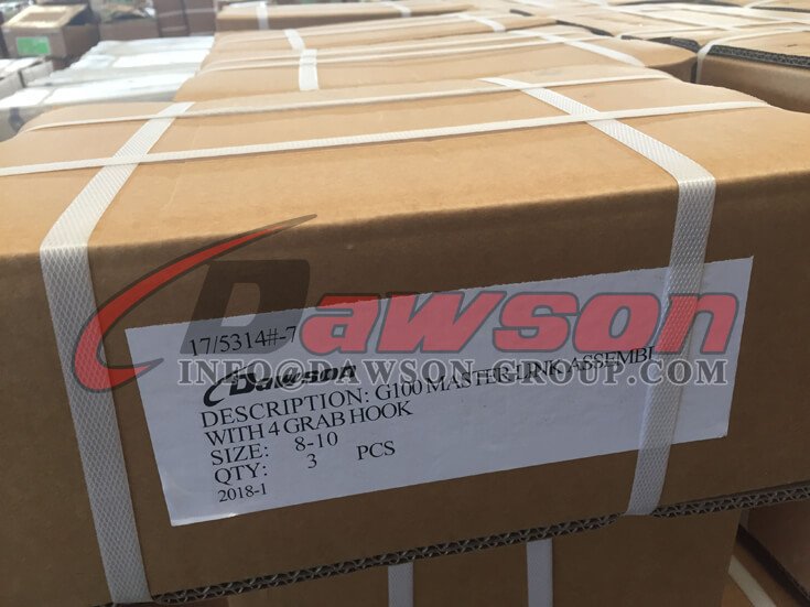 Package of G100 Master Link Assembly with 4 Grab Hook - Dawson Group Ltd. - China Supplier