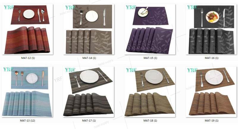 Non-fading Party Gray leaf Table Mats