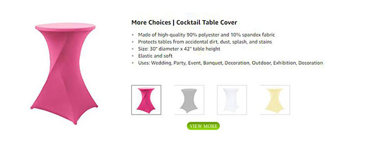White Universal Durable Chair Cover Sashes