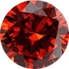 Orange kubik zirconia sten